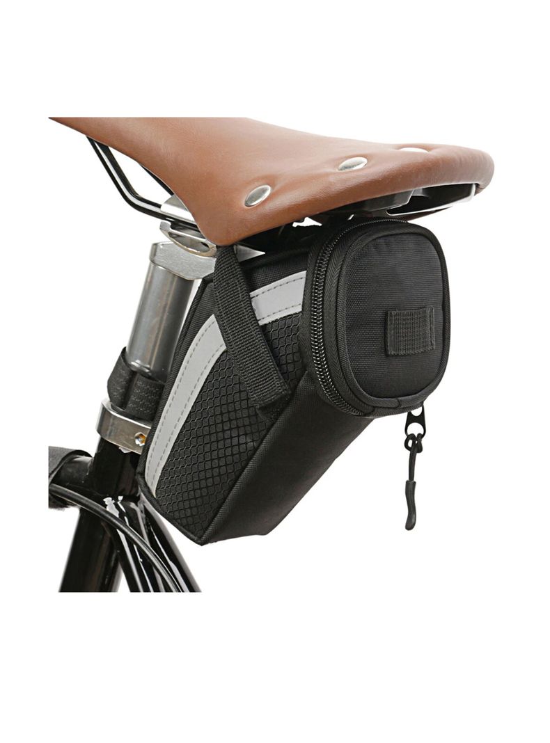 Bolso Trasero 1.5 Lt Tubo Sillín Impermeable Bicicleta-5