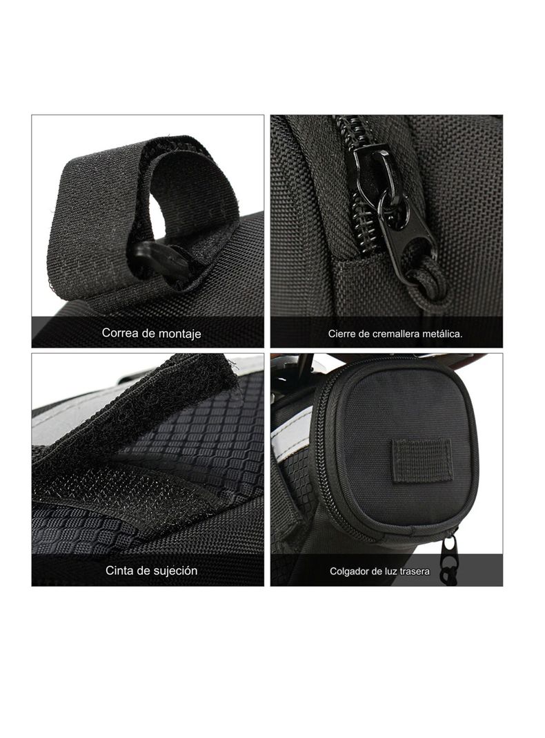 Bolso Trasero 1.5 Lt Tubo Sillín Impermeable Bicicleta-6