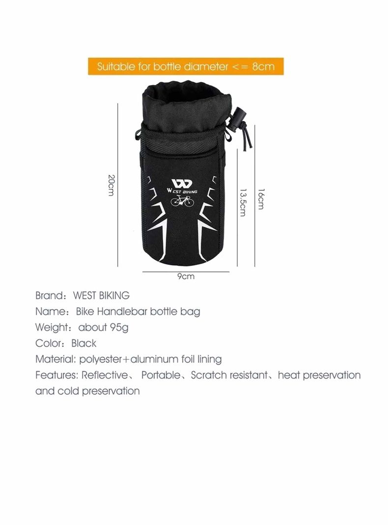 Bolsa Aislante Porta Botellas, Bicicleta Scooter Trekking-3