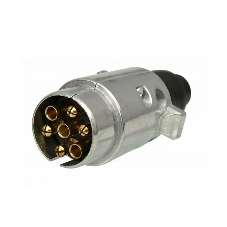 Set Enchufe 7 Pin Macho Hembra Carro Arrastre Remolque-1