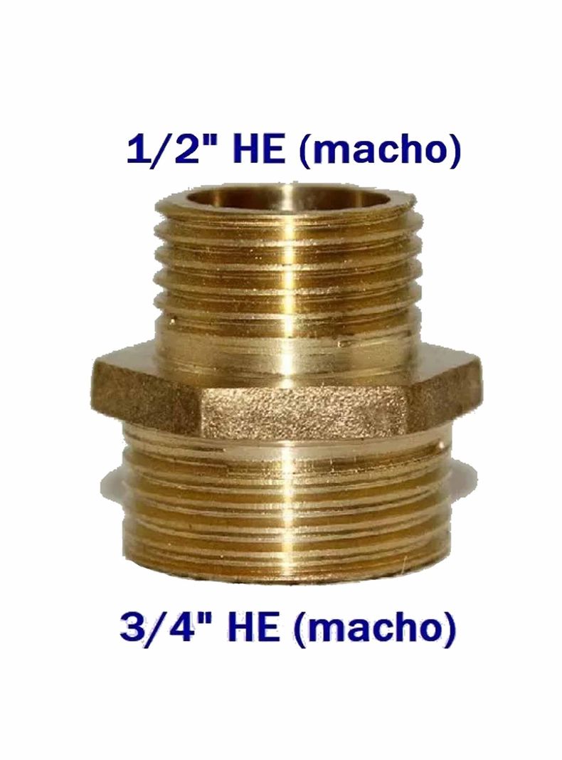 Conector 1/2 X 3/4 (he /he ) Niple Adaptador Baño Lavadora-1