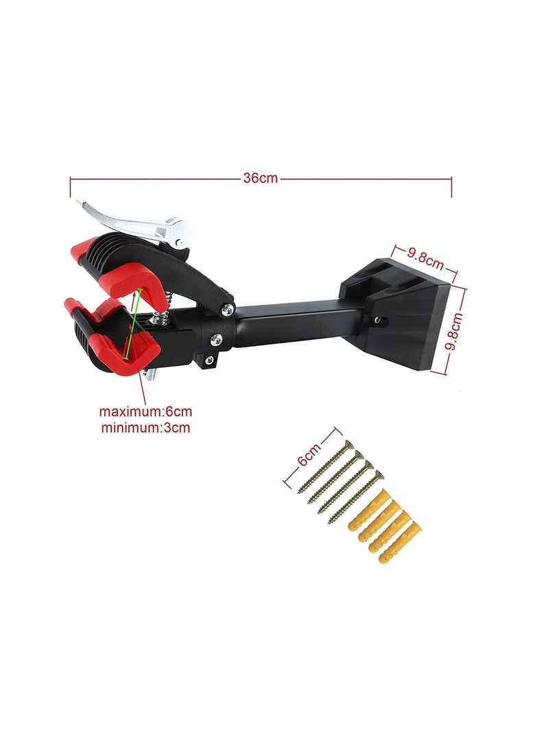 Soporte Muro Para Bicicletas 20kg Pinza Brazo Reparación-3