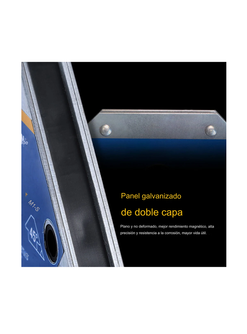 Set 2 Escuadras Magnéticas Soldar Ángulos 45° 90° 135° 28lbs-4