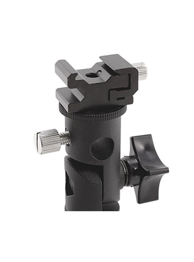 Swivel Soporte De Zapata Para Flash Y Paraguas Metal-5