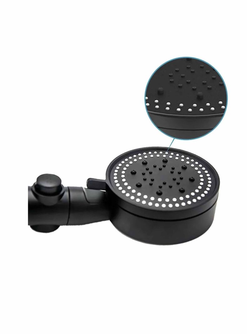 Set Cabezal De Ducha 6 Modos Accesorios Manguera Y Soporte-2