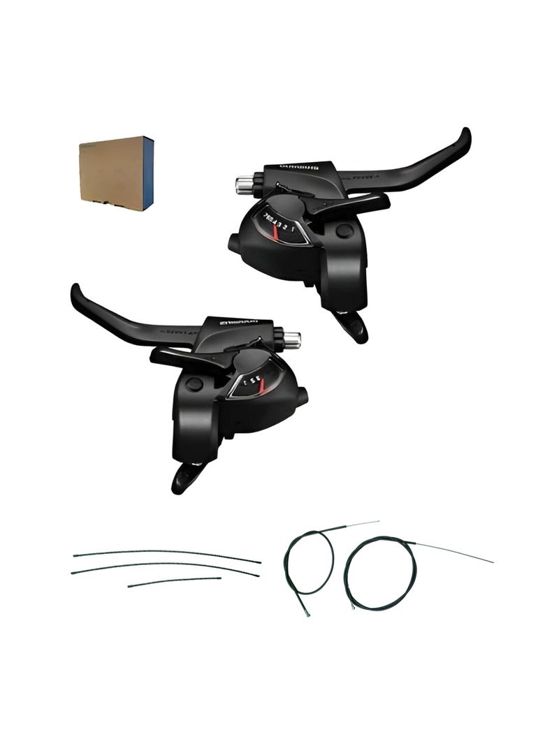 Kit Manillas Cambio Freno Shimano Tourney 3x7v Der Izq-0