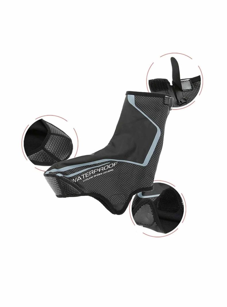 Cubrezapato Térmico Impermeable A Prueba De Viento Bicicleta-3