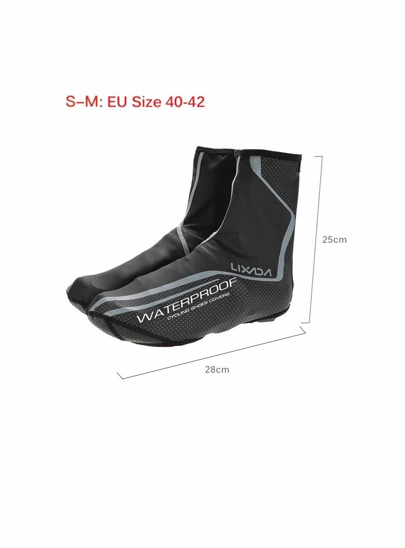 Cubrezapato Térmico Impermeable A Prueba De Viento Bicicleta-4