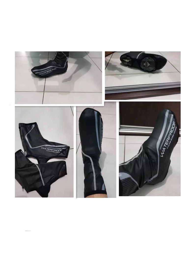 Cubrezapato Térmico Impermeable A Prueba De Viento Bicicleta-6