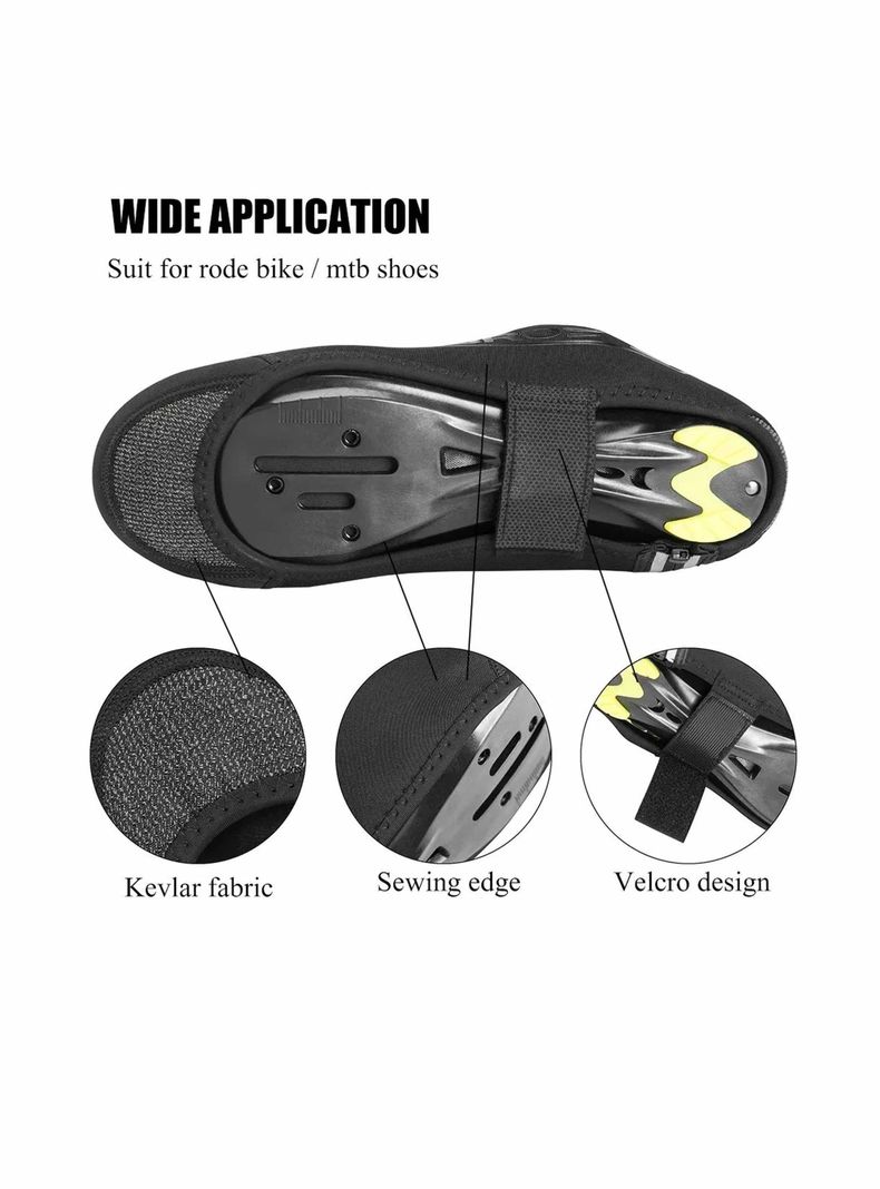 Cubrezapato Rockbros Térmico Impermeable Windproof Bicicleta-5