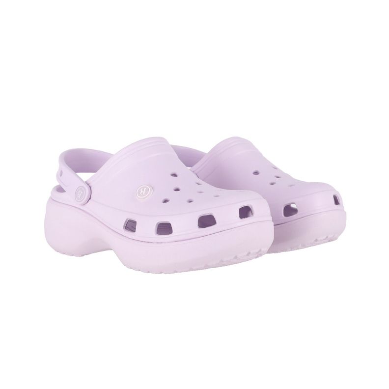 Zuecos Plataforma Mujer Bamers Air Morado-4
