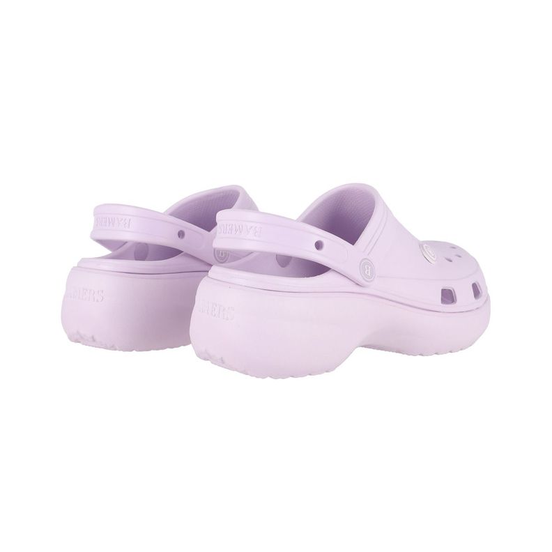Zuecos Plataforma Mujer Bamers Air Morado-5