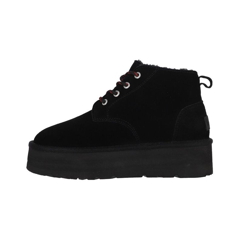 Bota Mujer  Bamers Lara Cuero Negro-1