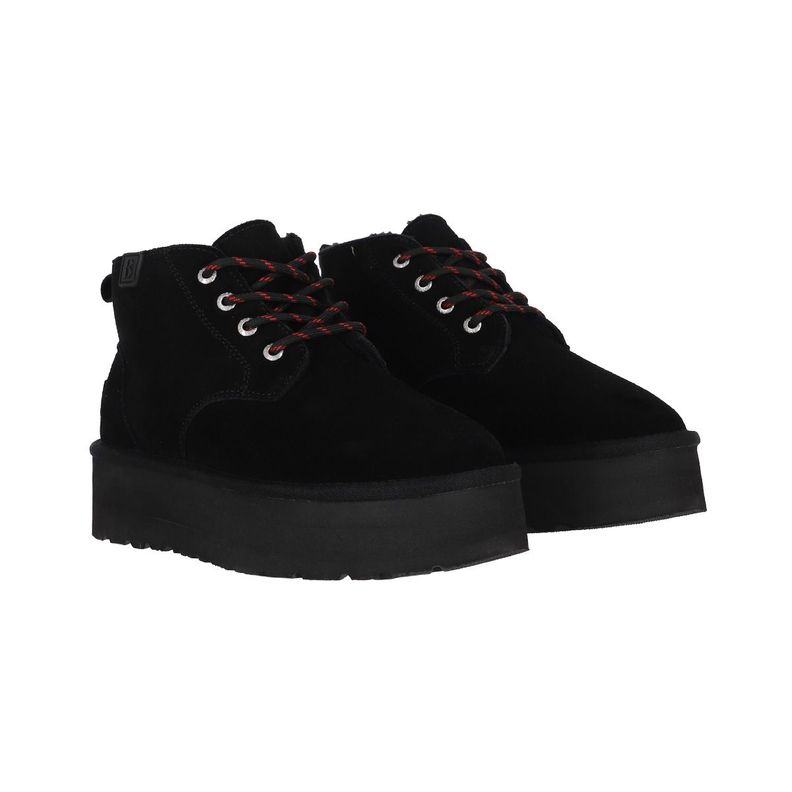 Bota Mujer  Bamers Lara Cuero Negro-4