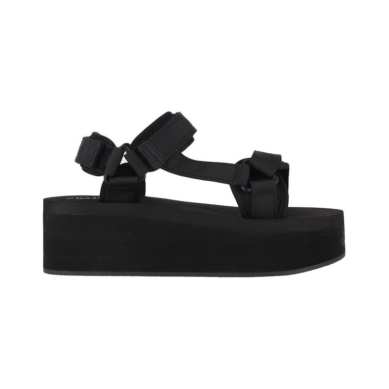 Sandalias Plataforma Mujer Negro Bamers Dessert-0