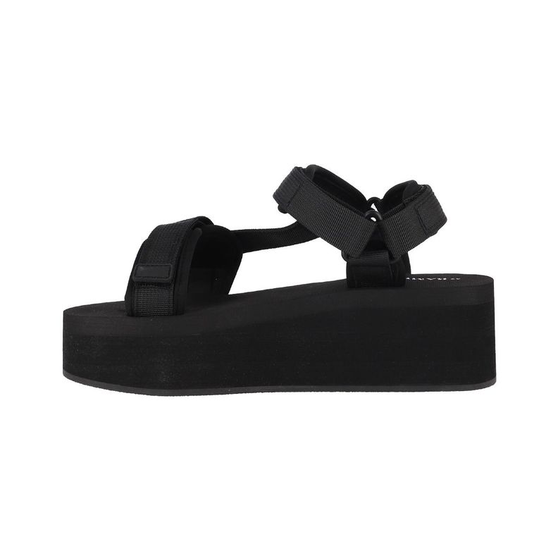 Sandalias Plataforma Mujer Negro Bamers Dessert-1