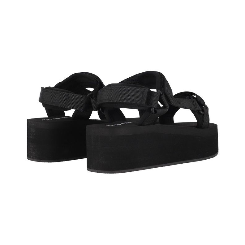Sandalias Plataforma Mujer Negro Bamers Dessert-5