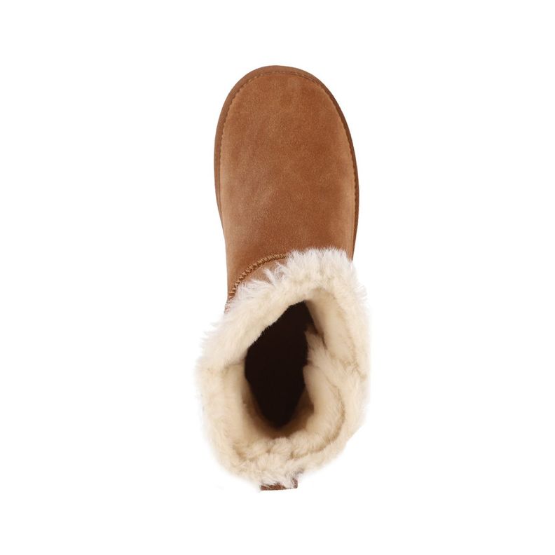 Bota Mujer Bamers Blast Button Cuero Caramelo-2