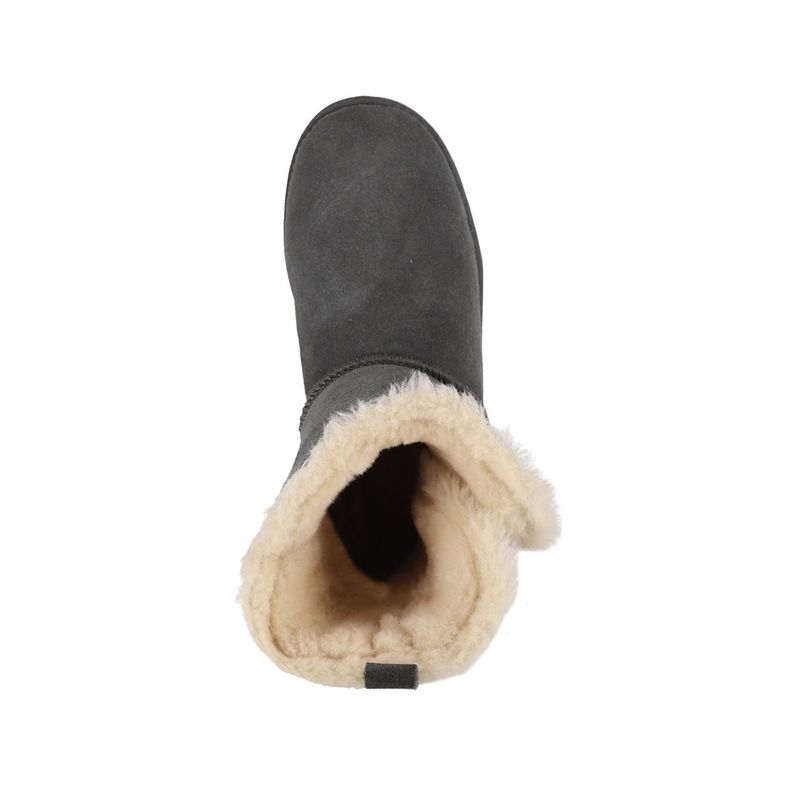 Botas Mujer Bamers Blast Button Cuero Gris Oscuro-2