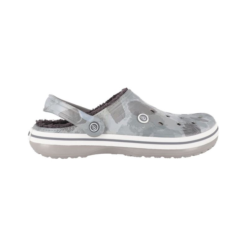 Zuecos Hombre Bamers Refugio Gris Print-0