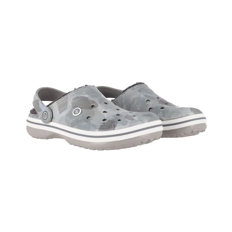 Zuecos Hombre Bamers Refugio Gris Print-4