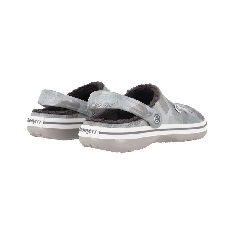 Zuecos Hombre Bamers Refugio Gris Print-5
