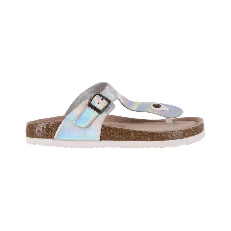 Sandalias Mujer Blanco Brillante Bamers Kend Capri-0