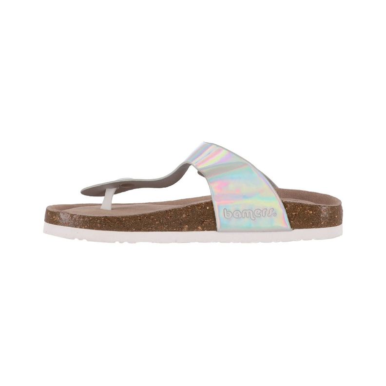 Sandalias Mujer Blanco Brillante Bamers Kend Capri-1