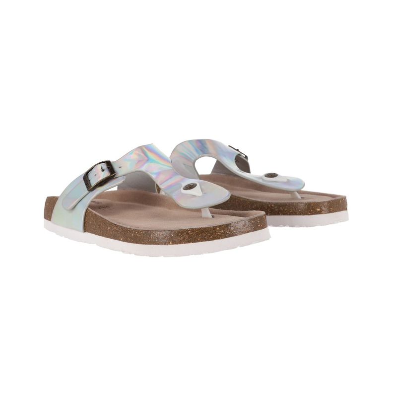 Sandalias Mujer Blanco Brillante Bamers Kend Capri-4