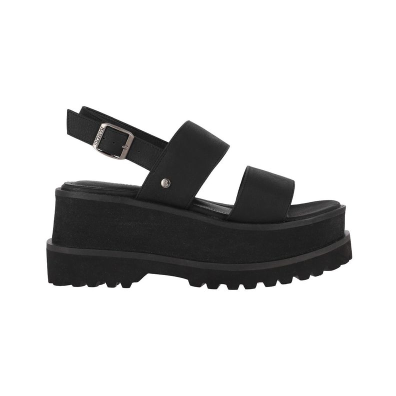 Sandalias Plataforma Mujer Bamers Monaco Negro-0