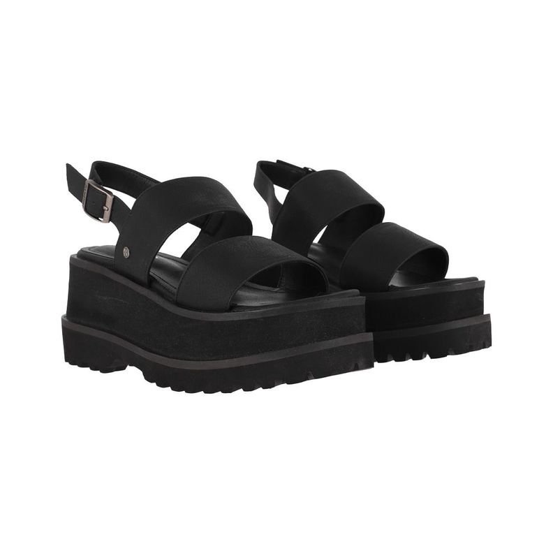 Sandalias Plataforma Mujer Bamers Monaco Negro-4