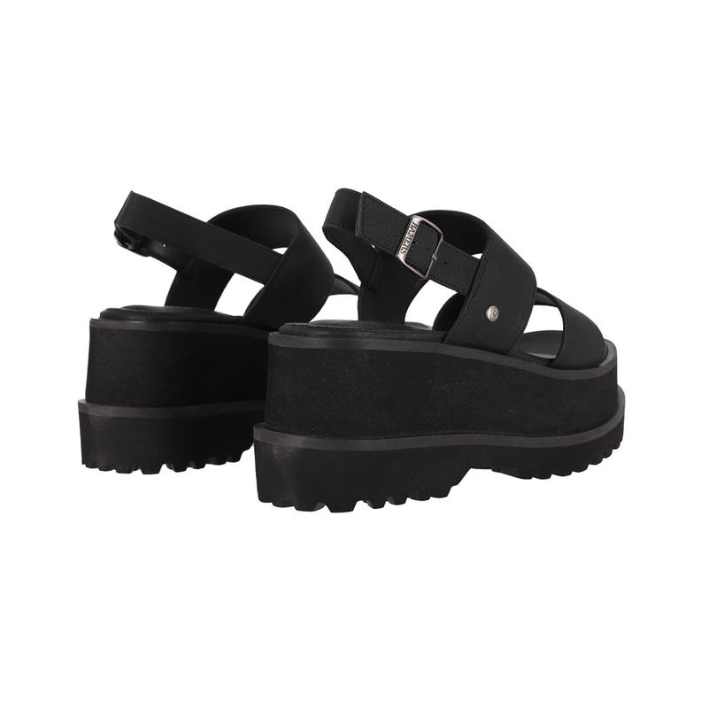 Sandalias Plataforma Mujer Bamers Monaco Negro-5