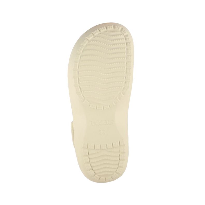 Zuecos Plataforma Mujer Bamers Air Beige-3