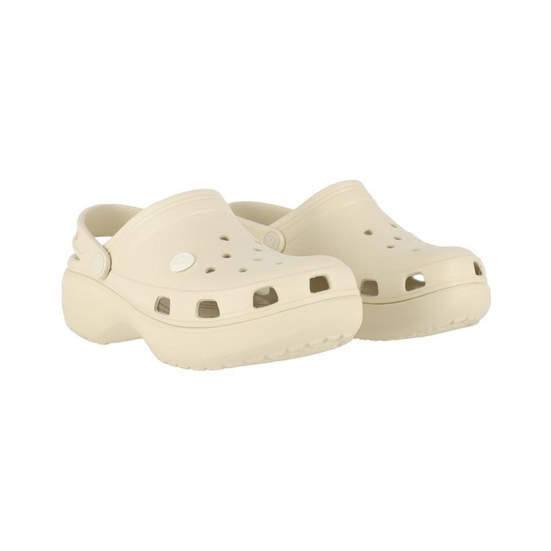 Zuecos Plataforma Mujer Bamers Air Beige-4