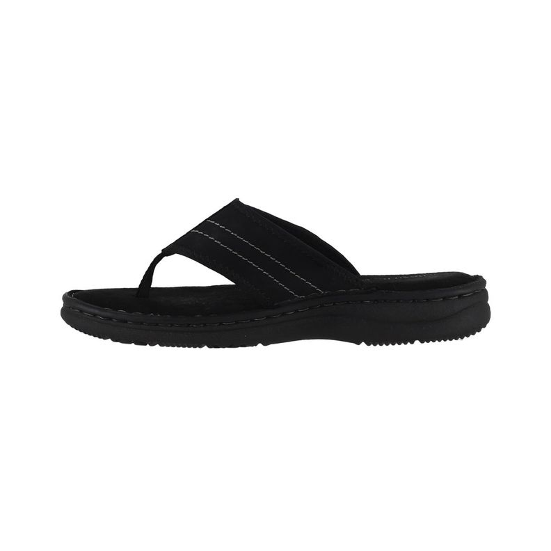 Hawaianas Hombre Flip Leather  Negro Bamers-1