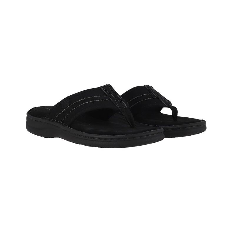 Hawaianas Hombre Flip Leather  Negro Bamers-4