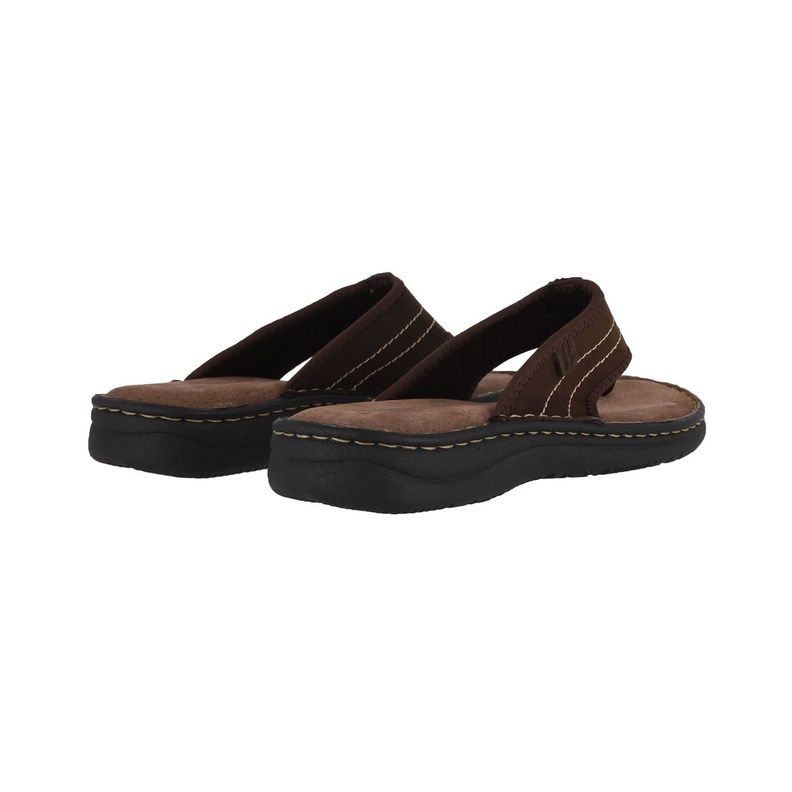 Hawaianas Hombre Flip Leather Café Bamers-5