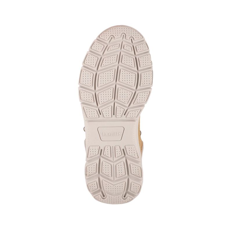 Botin Mujer Bamers Tivoli Laces Cuero Caramel-3