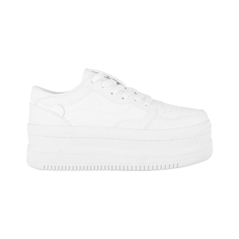 Zapatillas Plataforma Mujer Blanco Bamers Girona-0