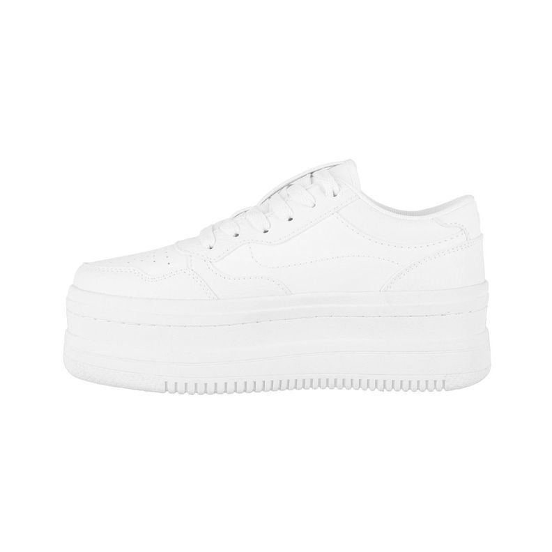 Zapatillas Plataforma Mujer Blanco Bamers Girona-1
