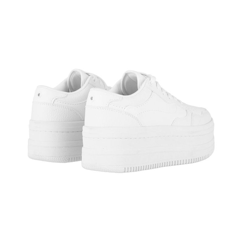 Zapatillas Plataforma Mujer Blanco Bamers Girona-5