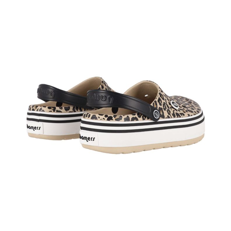 Zuecos Mujer Bamers Airline High Leopard Print-5