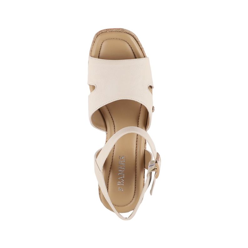 Sandalias Plataforma Mujer Bamers Beirut Beige-2