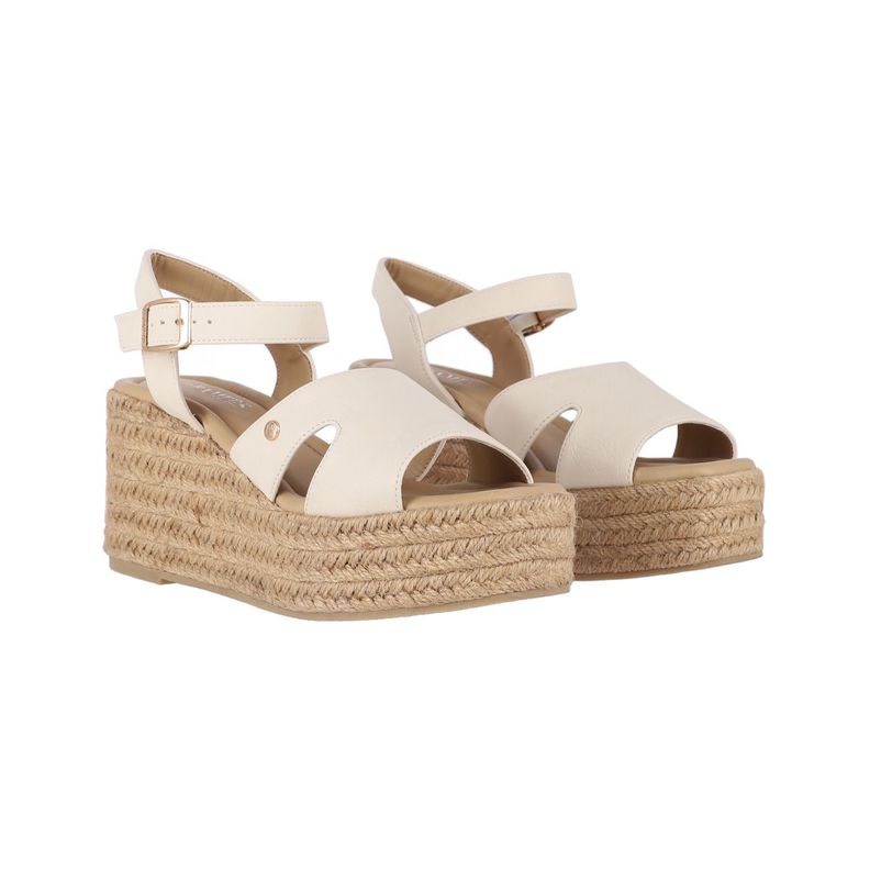 Sandalias Plataforma Mujer Bamers Beirut Beige-4