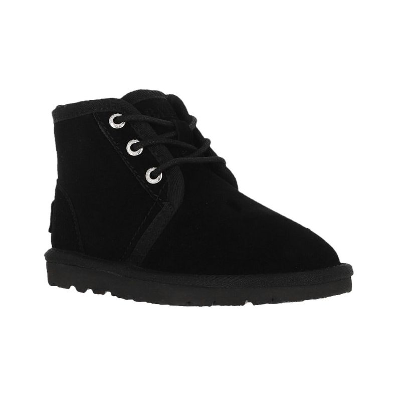 Bota Bamers Camper Cuero Niños Negro-1
