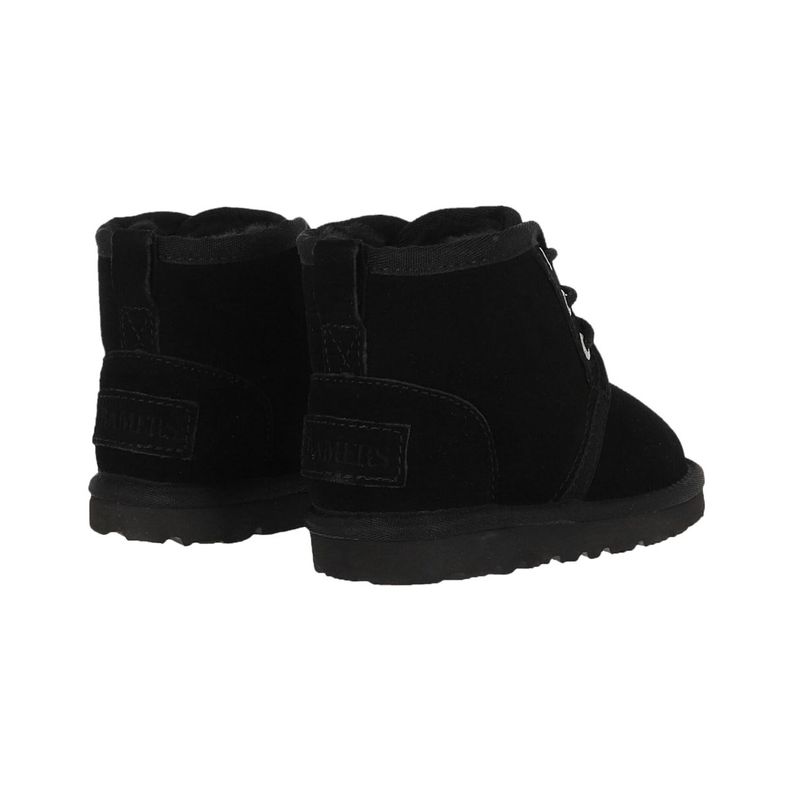 Bota Bamers Camper Cuero Niños Negro-3