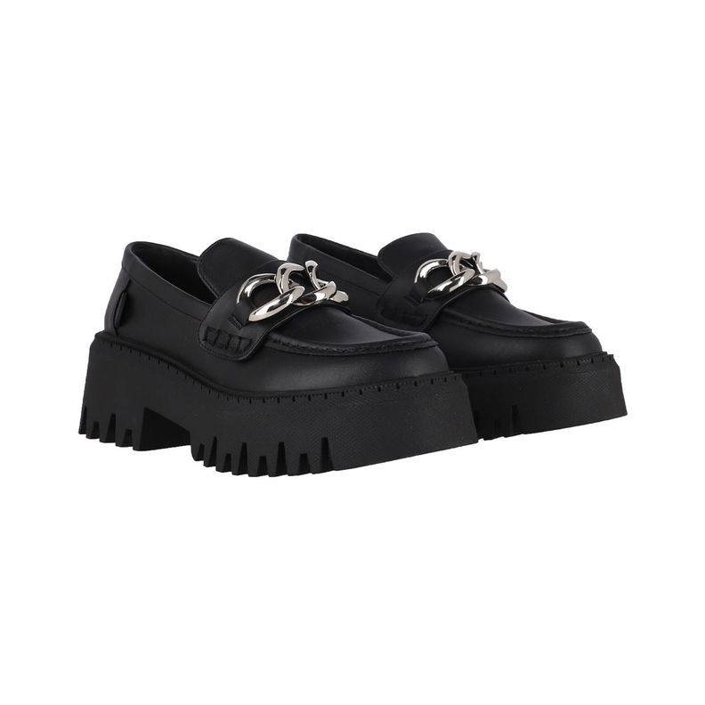 Zapatillas Plataforma Mujer Negro Bamers Asturia-4