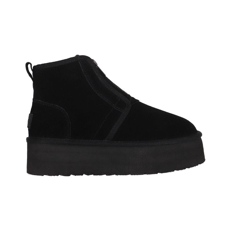 Bota Bamers Blast Zip Cuero Mujer Negro-0