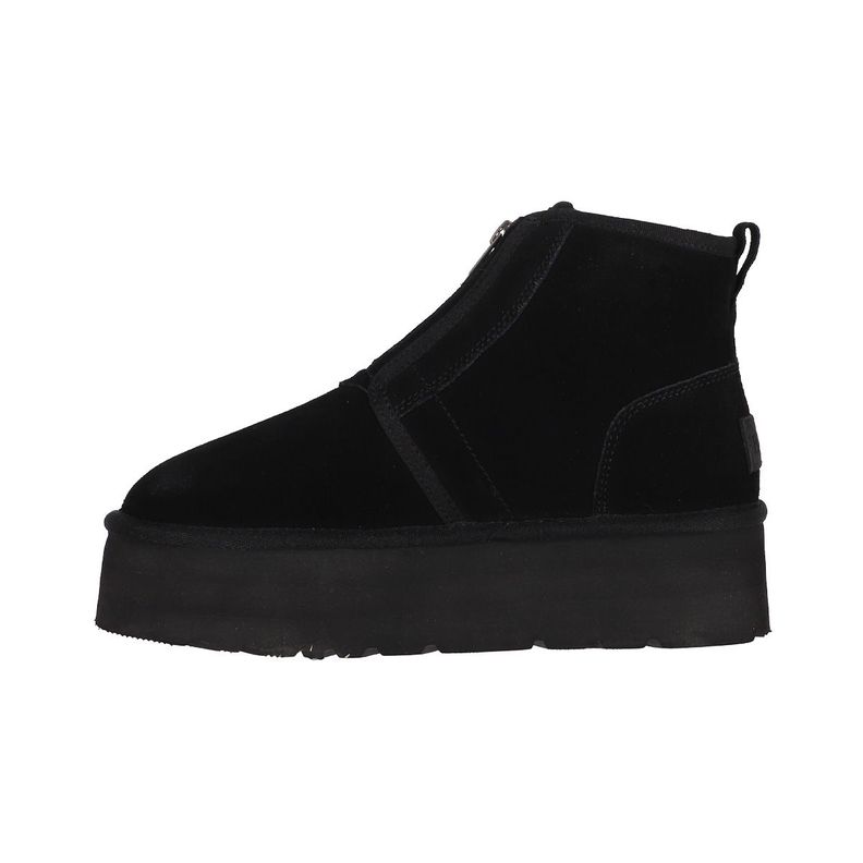 Bota Bamers Blast Zip Cuero Mujer Negro-1