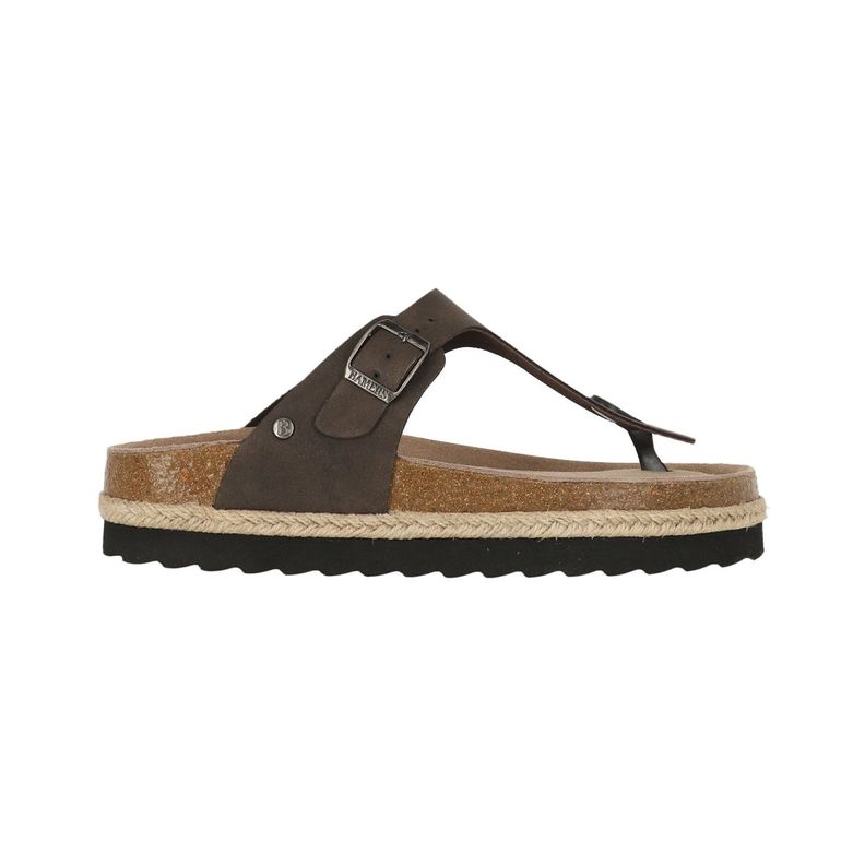 Sandalia Mujer Bamers Kend Capri Yute Mid Café Oscuro-0